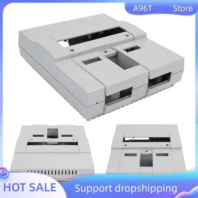 

A96T For SNES Replacement Shell Transparent Case For Nintendo SNES SFC US Version Retro Gaming Consoles Translucent Case