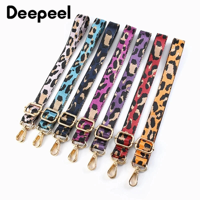 Deepeel Women 2.5cm Narrow Bag Strap Fashion Colorful Leopard Shoulder Crossbody Straps Accessories Female Adjustable Bags Belt