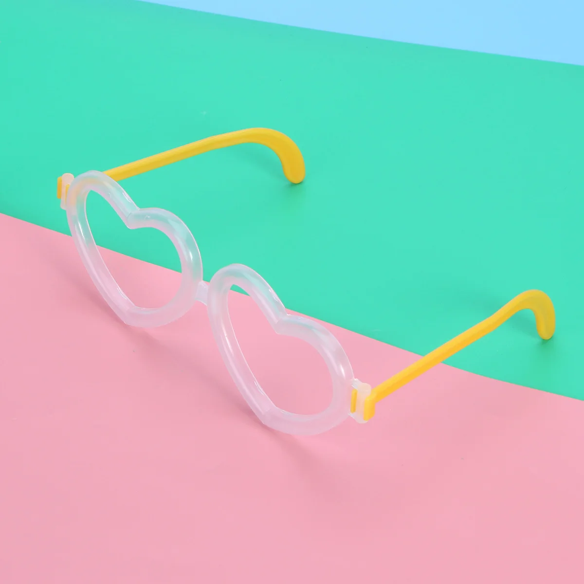

30Pcs Fluorescent Glow Glasses Heart-Shaped Light Up Eyewear for Parties Festivals New Year's Eve School Fundraisers Night