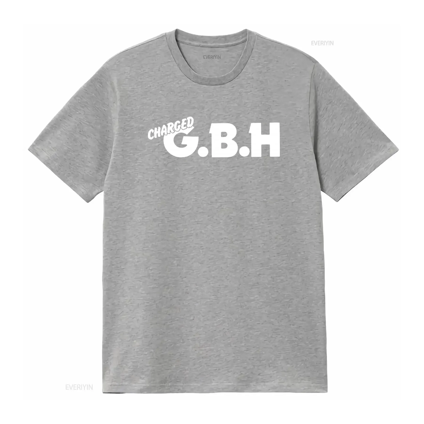 GBH Punk Rock Charged T Shirt Music Band Print  vintage Washed designer clothes graphic streetwear Casual fashion homme view 3