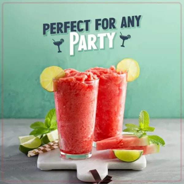 Nostalgia Frozen Drink Maker and Margarita Machine for Home - 128-Ounce Slushy Maker with Stainless Steel Flow Spout