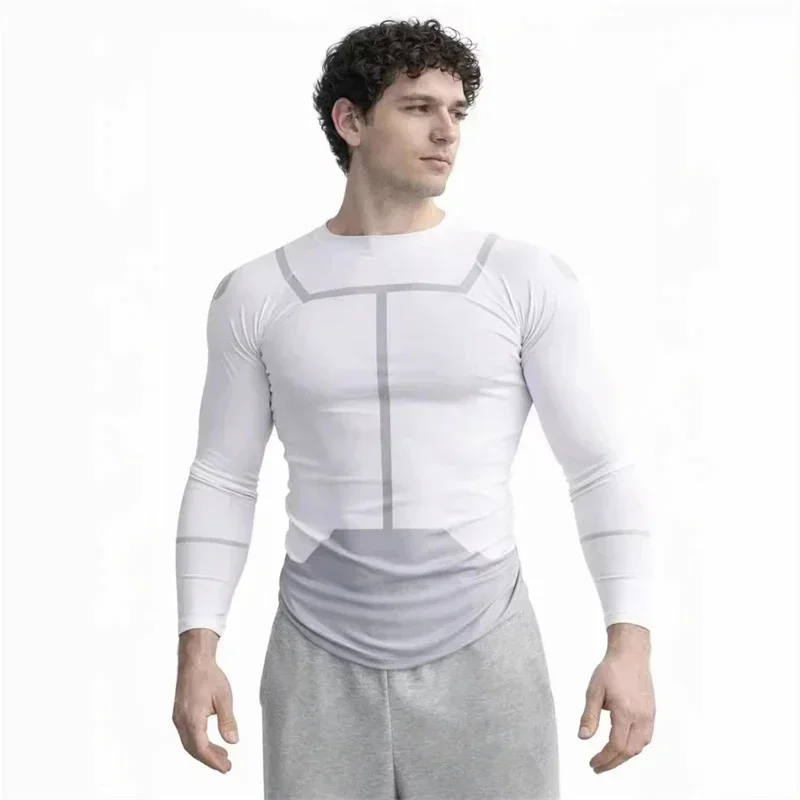 Camiseta Rash Guard Invencível para Cosplay, Mergulho e BJJ, Manga Longa e Curta, Unissex, Camiseta de Academia Viltrumita, Traje