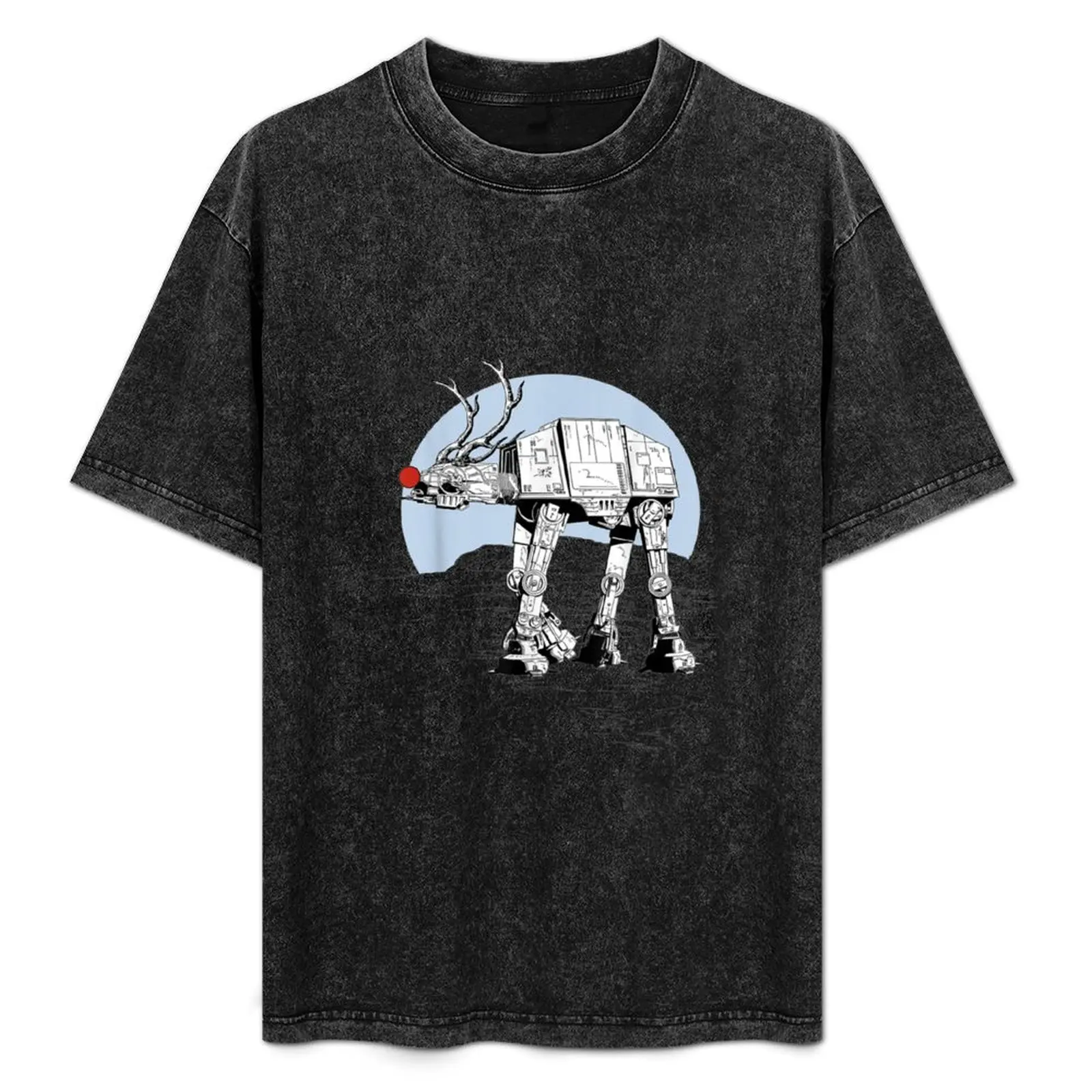 

Rudolph ATAT Walker Christmas Graphic T-Shirt Casual All Match Short Sleeve T-Shirt