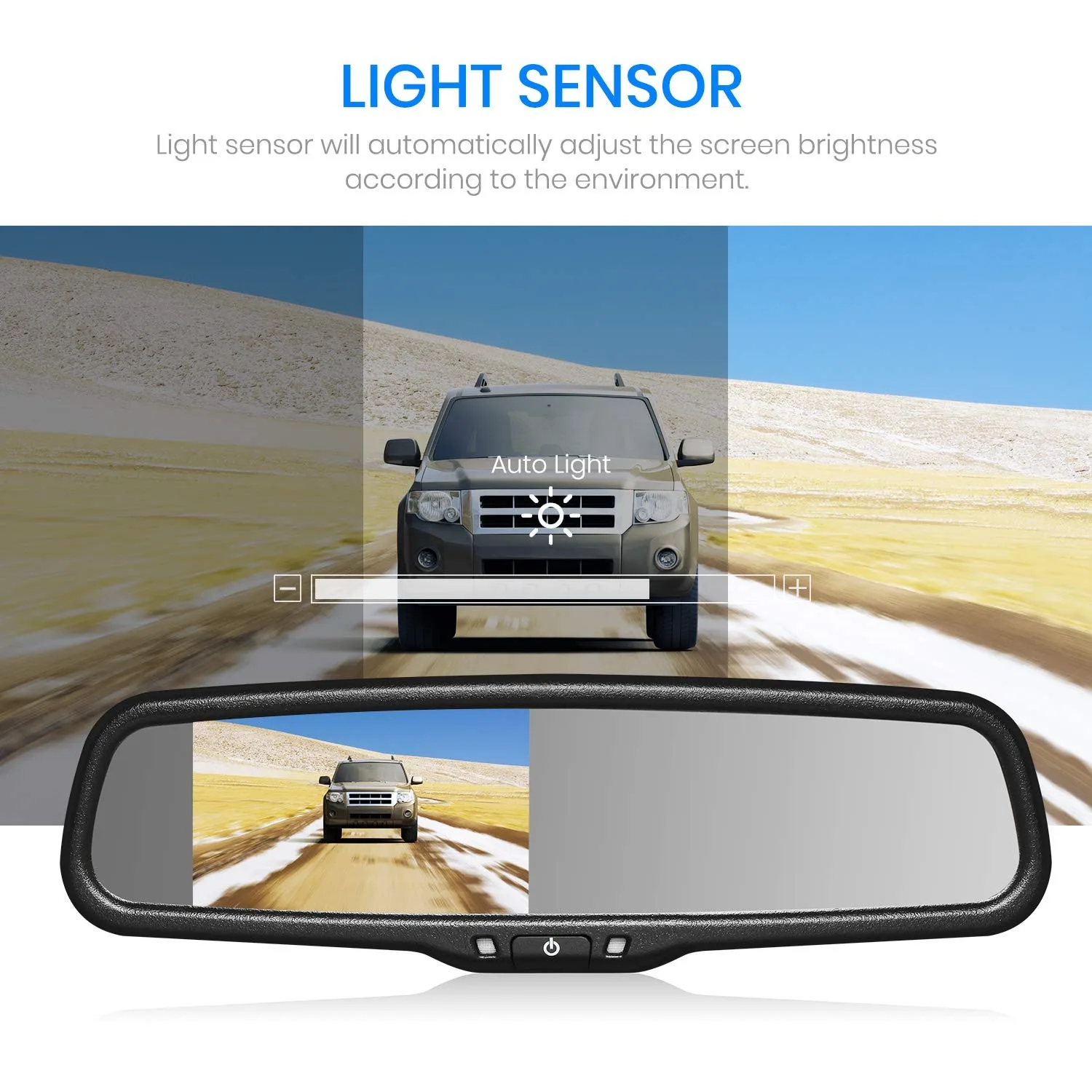 Lastbus 4.3 "OEM مرآة الرؤية الخلفية رصد + سيارة عكس الكاميرا لشاحنة قافلة فان طقم الرؤية الخلفية تويوتا هوندا نيسان المركبات