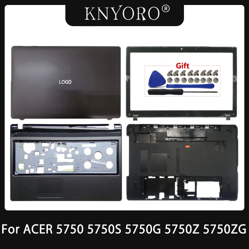 Baru untuk Acer Aspire 5750 5750S 5750G 5750Z 5750ZG P5WE0 penutup belakang Laptop LCD layar atas bingkai Bezel sarung Bawah