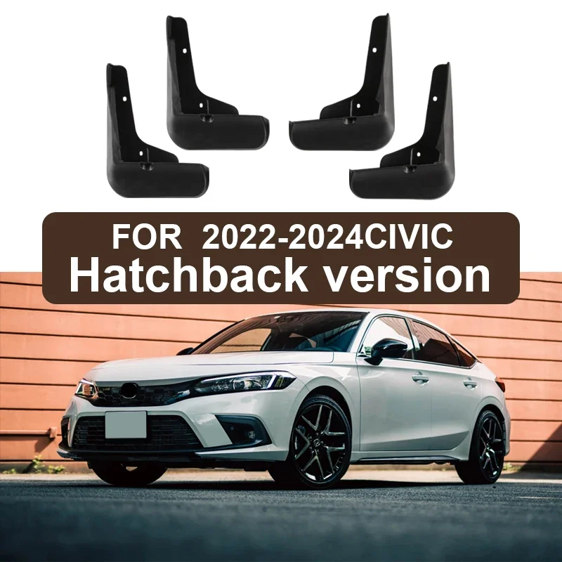 

Mudflaps For Honda Civic Mudguards 2008-2024 Fender Mudguard Mud Flaps Guard Splash Front Rear Flap Mudguards Car Accessories