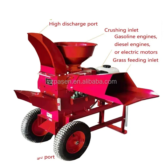 

Commercial Agriculture Chaff Cutter For Farming Corn Silage Chopper Cow Straw Feed Cutting Machine