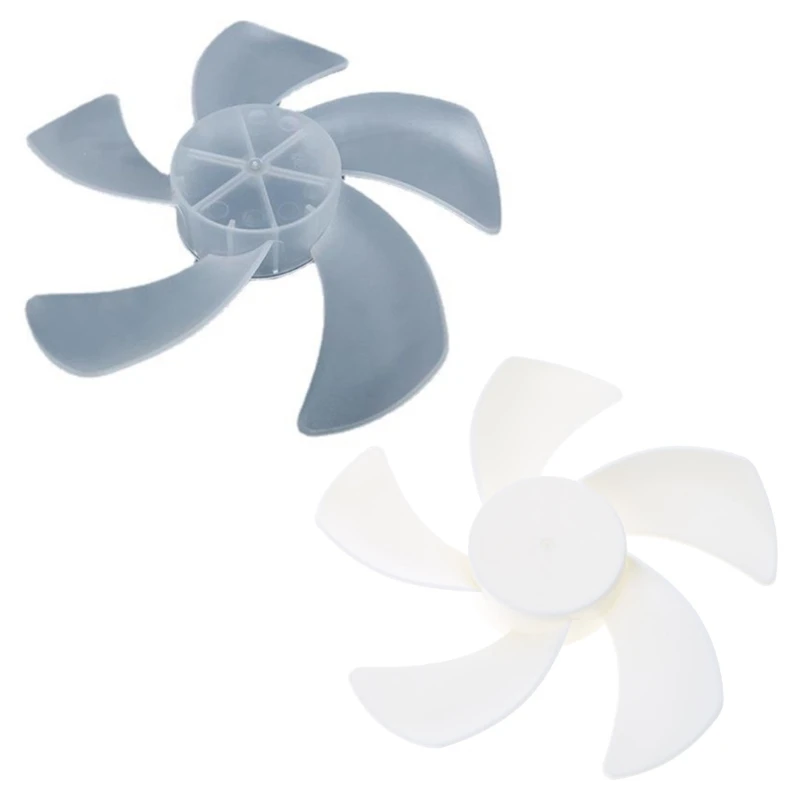 

1185 Plastic Fan Blades Leaves Universal Household Exhaust Fan Standing Fan Table Fanner Replacement Part 5 Leaves Blades