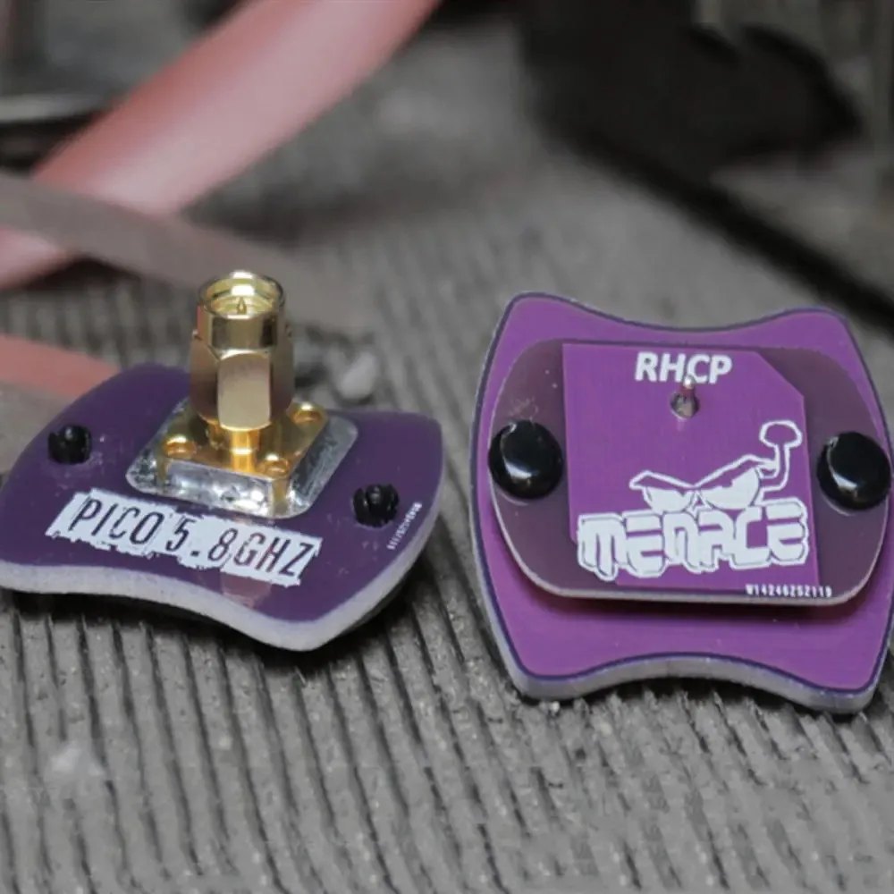 MenaceRC Pico Patch 5.8GHz RHCP SMA FPV Receiver Patch Antenna High Gain 9.4 DBi for Fat Shark Goggles Drone Racing Long Range