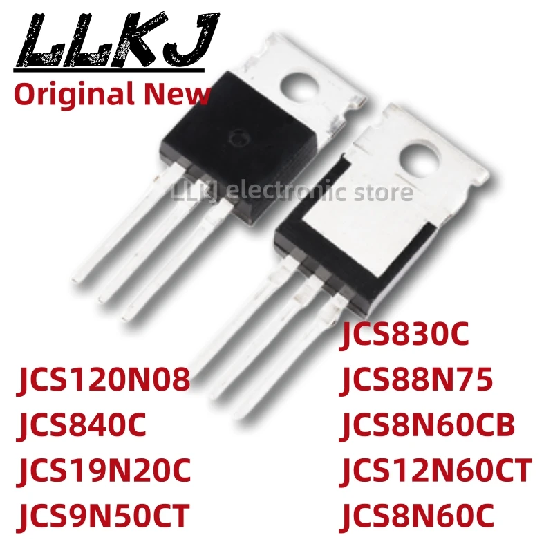 1pcs JCS120N08 JCS840C JCS19N20C JCS9N50CT JCS830C JCS88N75 JCS8N60CB JCS12N60CT JCS8N60C TO220 MOS FET TO-220