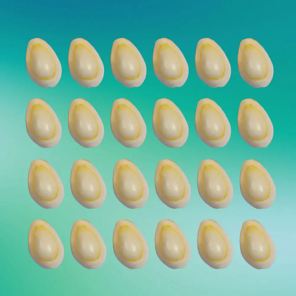 

100Pcs Conch Accessories Gold Circle Pattern White Color Lightweight Safe DIY Shell Earrings Necklaces Pendants Sea Style Decor