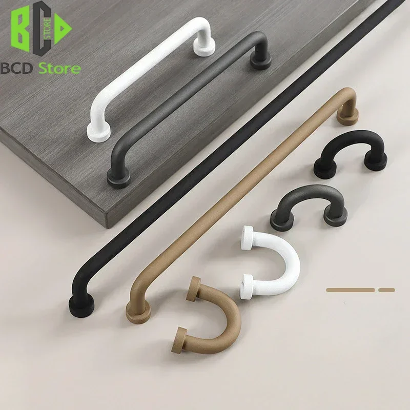 BCD 304 Stainless Steel Kitchen Cabinet Door Handles Simple Black Wardrobe Door Drawer Handles For Furniture