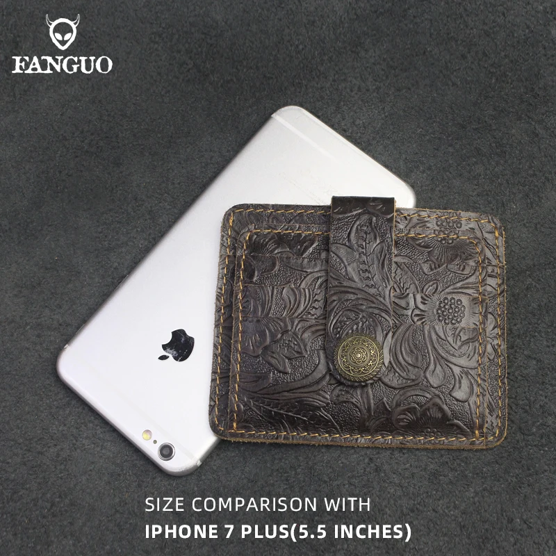 2022 Genuine Leather Card&License Holder Bag Handmade Long Hasp Coin Purse Card Slot Pocket Driver License Wallet Men Women