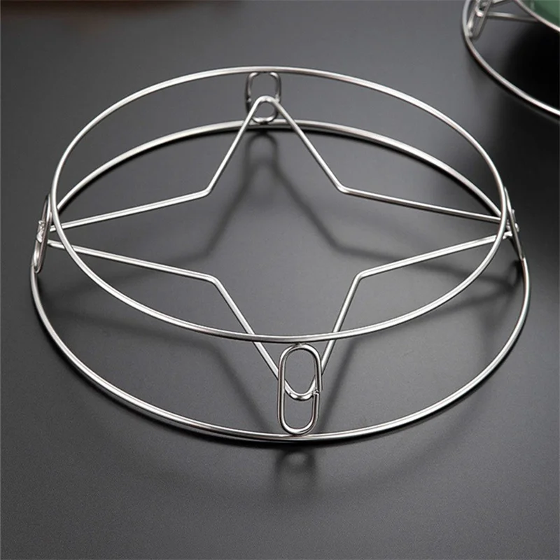 1/3/5PCS Round Pot Holder Stainless Steel Reinforcement And Thickening Place Firmly Easy To Clean Durable Storage Rack 100g-200g