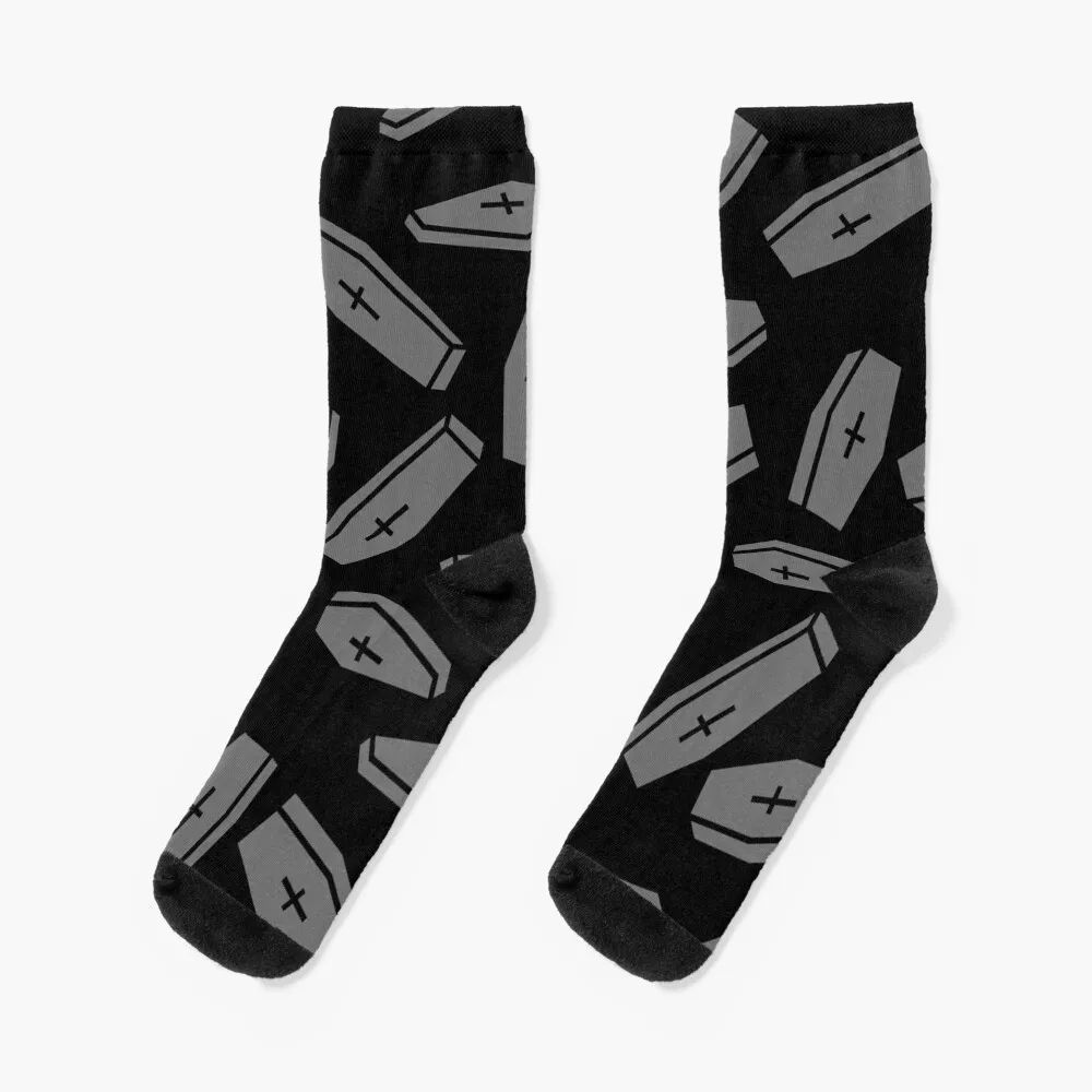 

Coffin Pattern Socks winter thermal bright garter funny gift Mens Socks Women's