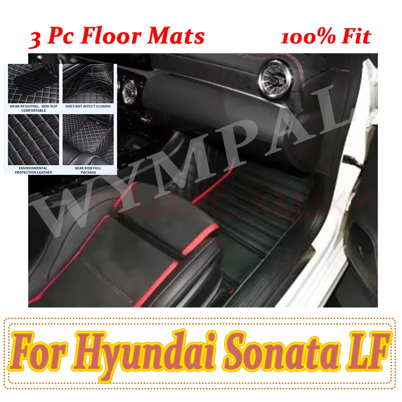 

Luxury Car Floor Mats For Hyundai Sonata LF 2019 2018 2017 2016 2015 Interior Carpets Auto Styling Custom Rugs Accessories Pads