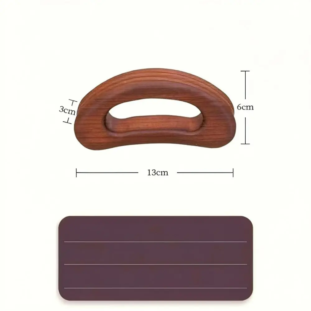 Solid Wood Massage Tool For Muscle Relaxation Back Shoulder Neck Leg Therapy Natural Body Scraping Plate