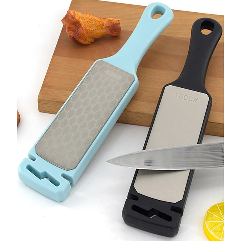 

Профессиональная точилка для ножей, камень с алмазными брусками, приспособления для кухни, двусторонняя керамическая заточка