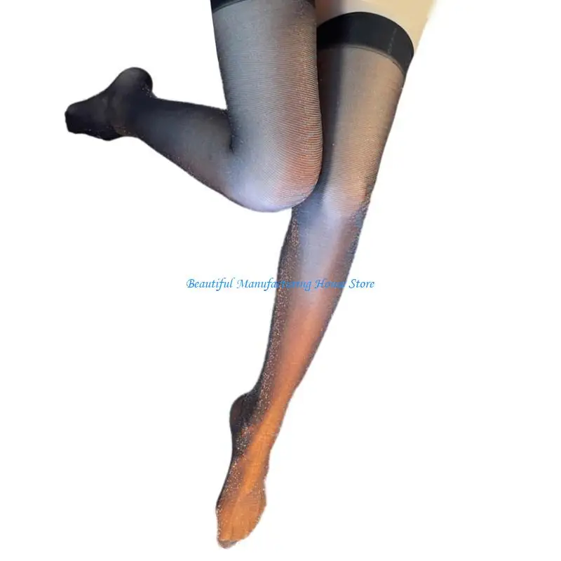 

E56A Sparkly Thigh High Stockings Over The Knee Socks for Womens Girls Gifts