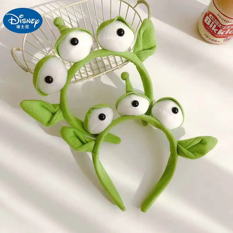 Anime Disney Toy Story Alien Doll Hairband Kawaii Boys Girls Hair Accessories Stitch Headdress Kids Cosplay Toys Birthday Gifts