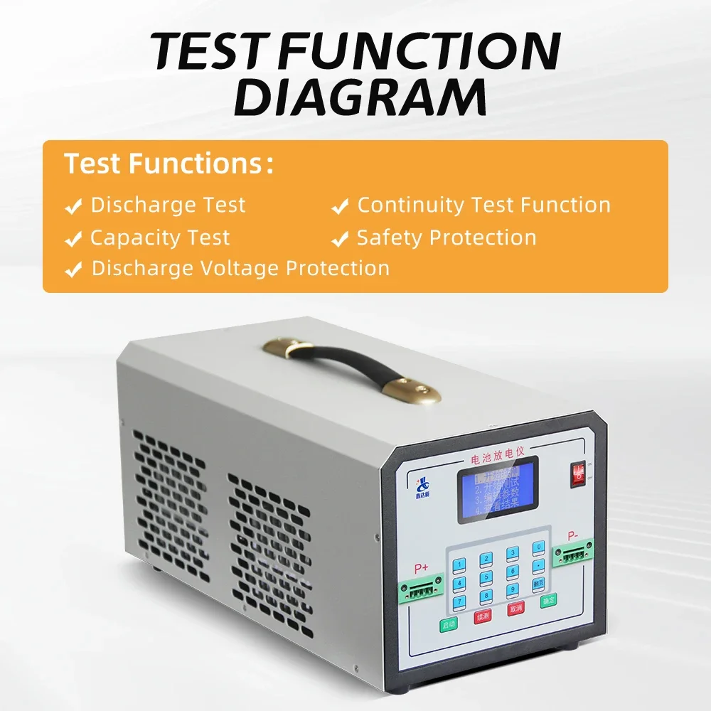 Portable 100V 20A Lithium Battery Discharge Testing Equipments For Ebike or EV Battery Pack and  Battery Capacity Testers