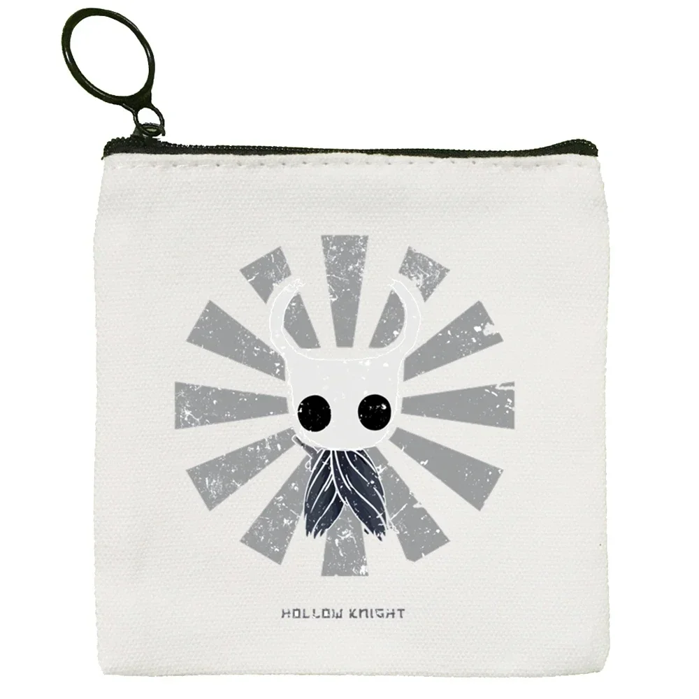 Neuheit Hollow Knight Games Cartoon Canvas Geldbörse Geldbörse Sammlung Canvas Tasche Kleine Geldbörse Reißverschluss Schlüsseltasche Handgeschenk