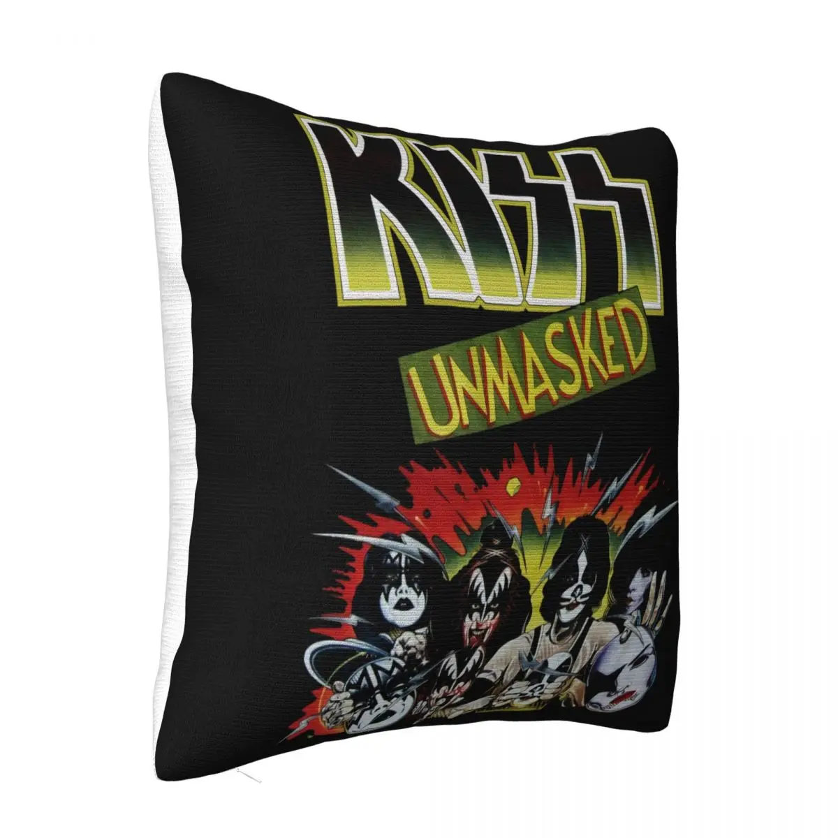 New Kiss Uned Band Reprint Black Men All Sizes S 4Xl Db354 Headband Scar Pillow Case