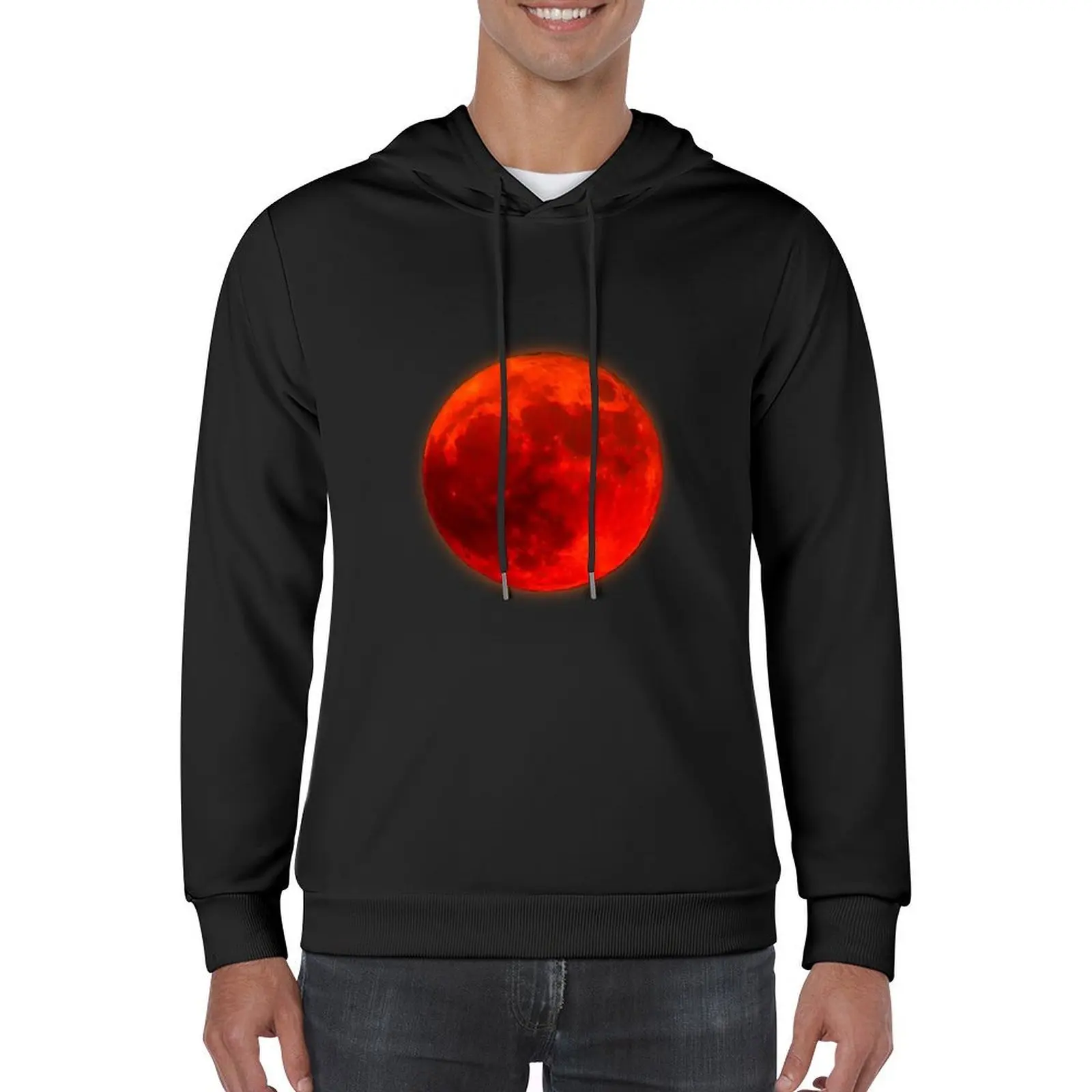 Blood Moon Hoodie ملابس الشتاء ملابس رجالي ملابس جمالية للرجال قميص العرق هوديي الرجال
