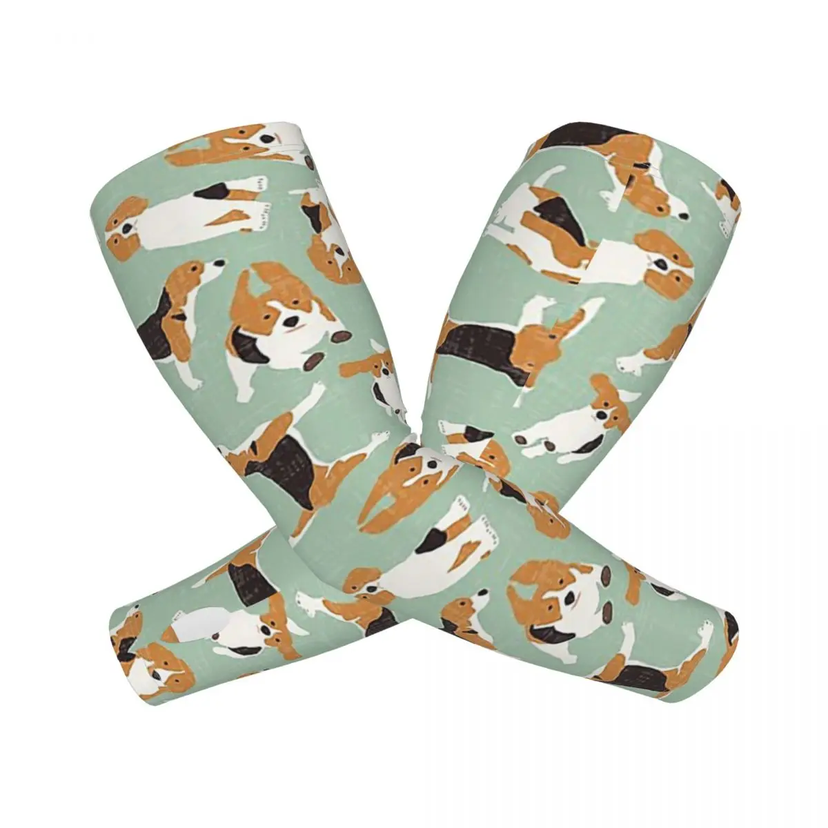 

Beagle Scatter Mint Открытые нарукавники Защитный чехол от солнца и ультрафиолета Летние ледяные шелковые велосипедные татуировки на рукавах