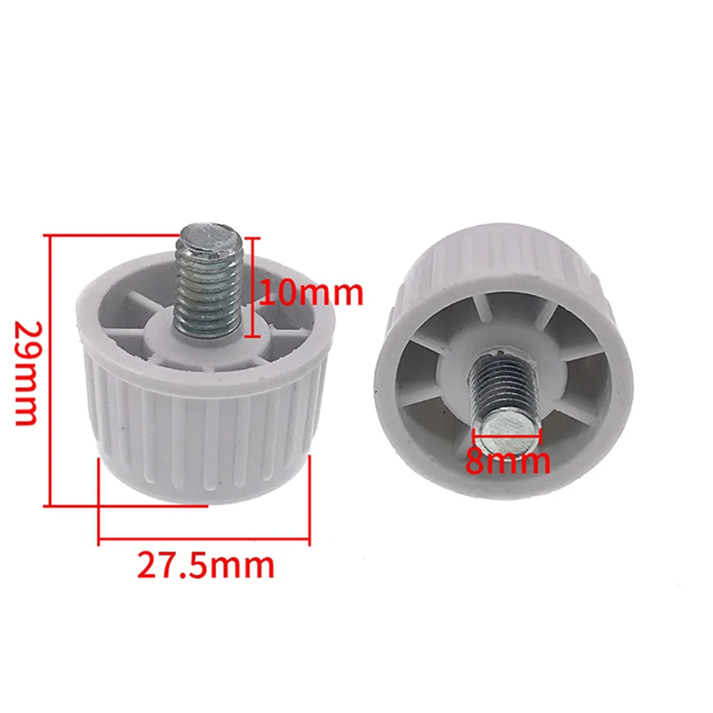 2PCS Refrigerator Freezer Footing with Height Adjustable Screw Rod Bottom Foot Pad Moisture-proof Table Chair Leg Holder