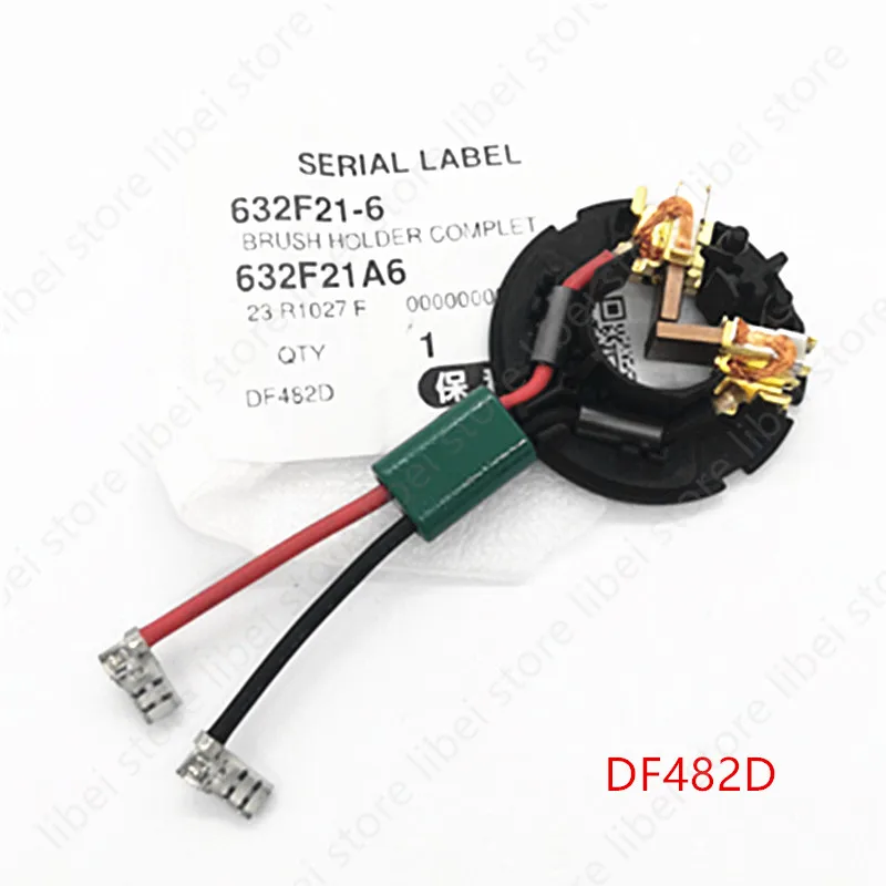 Carbon Brush Holder Replace for Makita DF482D DHP482 DDF482 XFD10 XPH10 632F22-4 632F21-6 New Brush Holder Complete