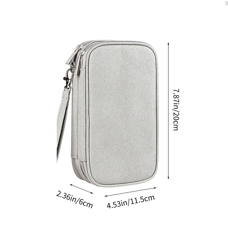 ABFN-حافظة تخزين الكابلات المحمولة المقاومة للماء USB كابل نقل بيانات شاحن التوصيل المنظم للسفر منظم إلكتروني