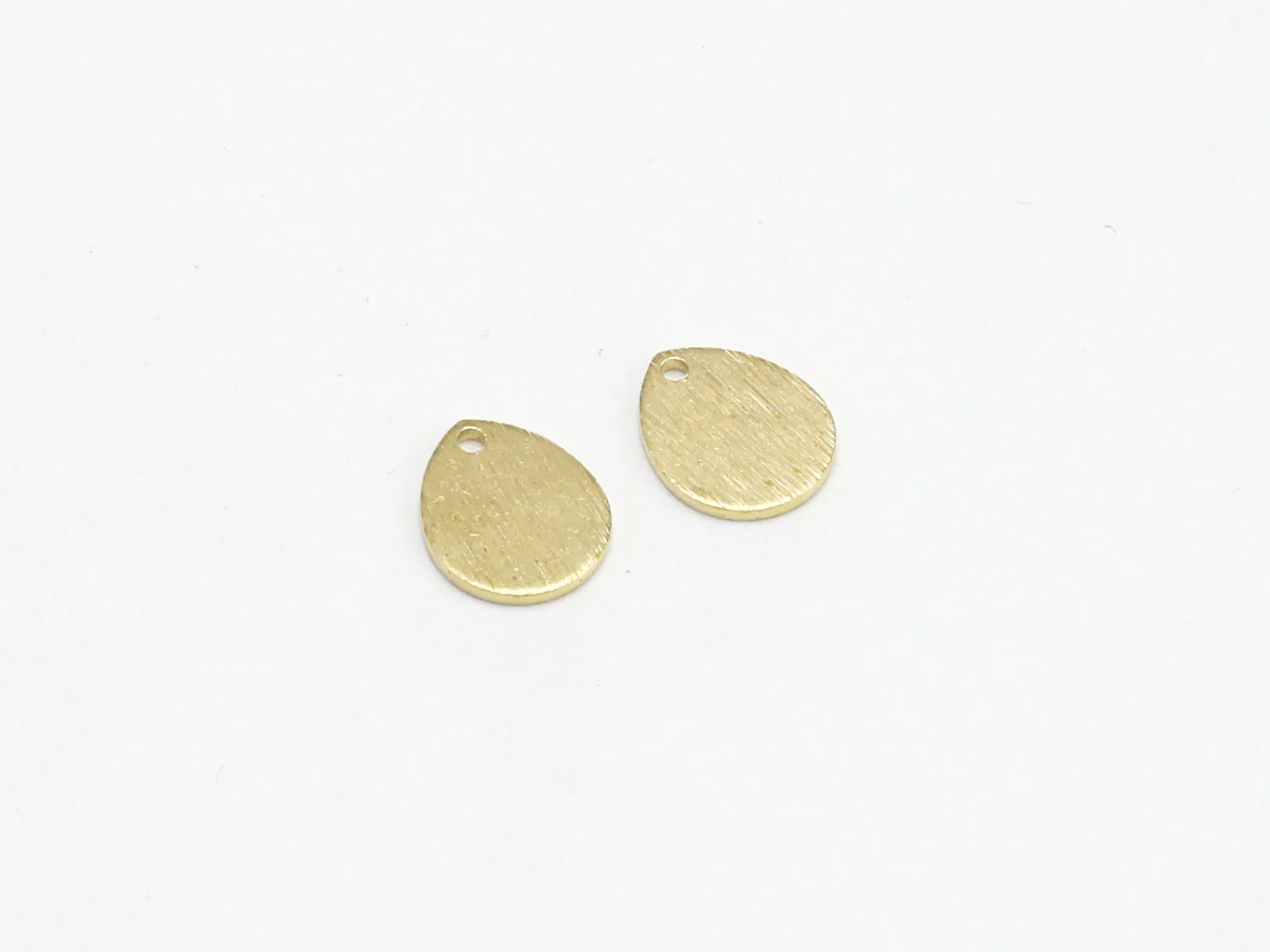 20pcs Earring Charm, Textured Teardrop Brass Charms, 12x10x1mm, Earring Accessories, Laser cut, Jewelry Making Supplies R1175