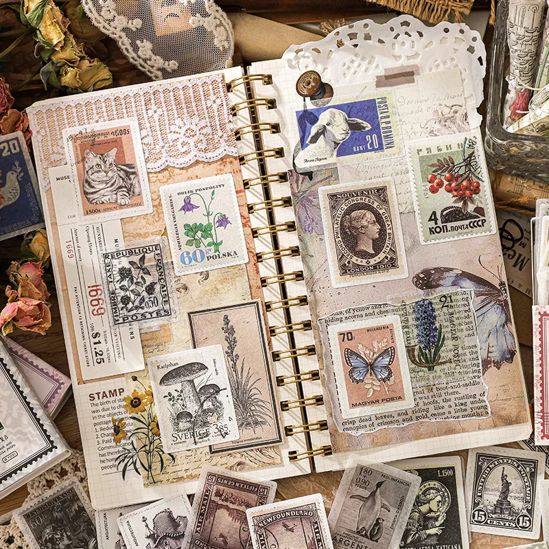 60pcs/1lot Kawaii Stationery Stickers A Monologue of Time Diary Planner Decorative Mobile Stickers Scrapbooking