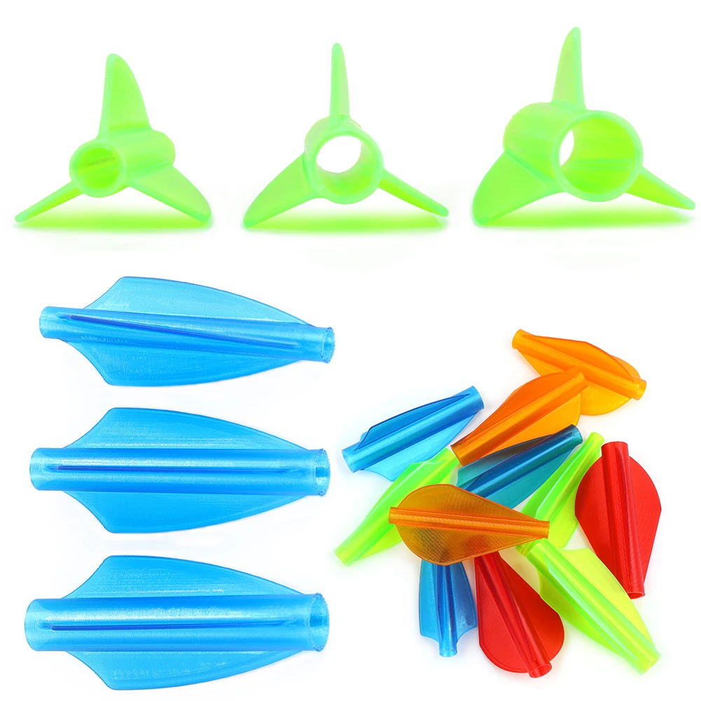 

6/12pcs TPU Arrow Feather One-piece Arrow Vanes For OD 4/6/7.6mm Arrow Shaft Bow Archery Fletching Shooting Hunting Fletches