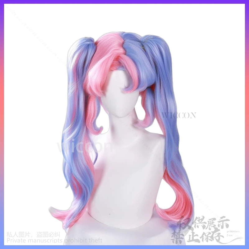 ROCCIA Cosplay Anime jeu vagues gagnantes Costume Harajuku Style bleu magique uniforme robe Y2K Lolita rose bleu perruques personnalisées