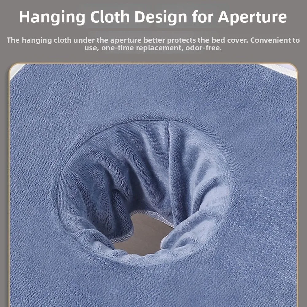 جديد لينة القطن تدليك منشفة الوجه 40x80 سنتيمتر سميكة تدليك الوجه منشفة مع ثقب تنفس مسند الرأس منصات لصالون سبا