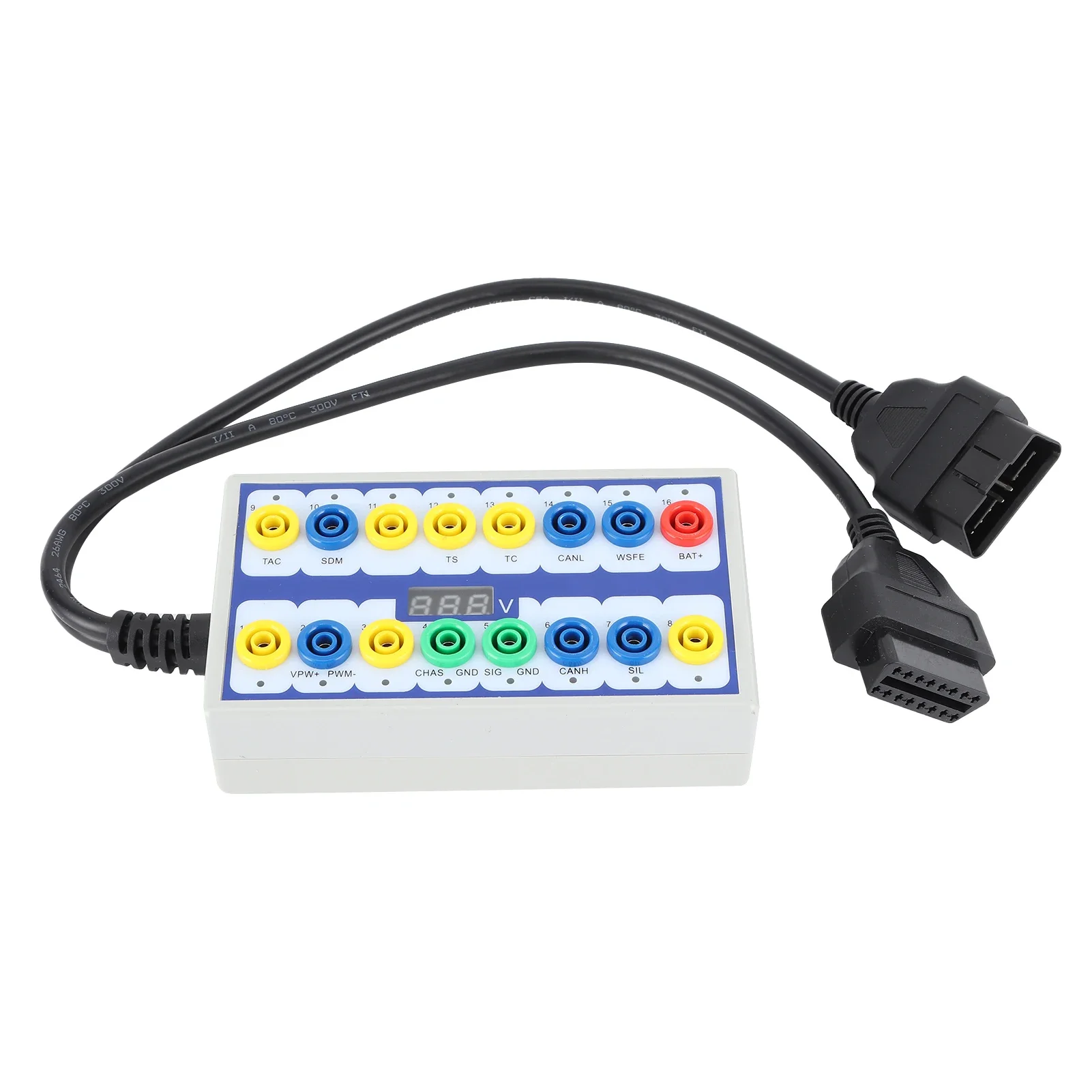 

16-контактный детектор протокола OBDII, коммутационная коробка - инструмент для автоматического диагностического тестирования Pro-класса