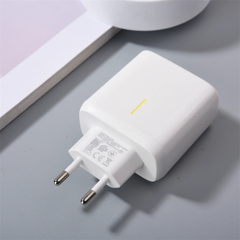 Original For OPPO Find X3 Pro/Lite Reno 4 5 6 Pro+ Charger 65W Super VOOC 2.0 EU Fast Charger For Ace 2 Realme GT2 &Type-C Cable - náhled 3