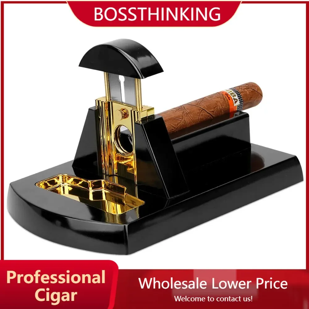 Tabletop Cigar Cutter Stainless Steel Guillotine Single Blade Thicker Table Top Cigar Guillotine Scissors Cigar Accessories