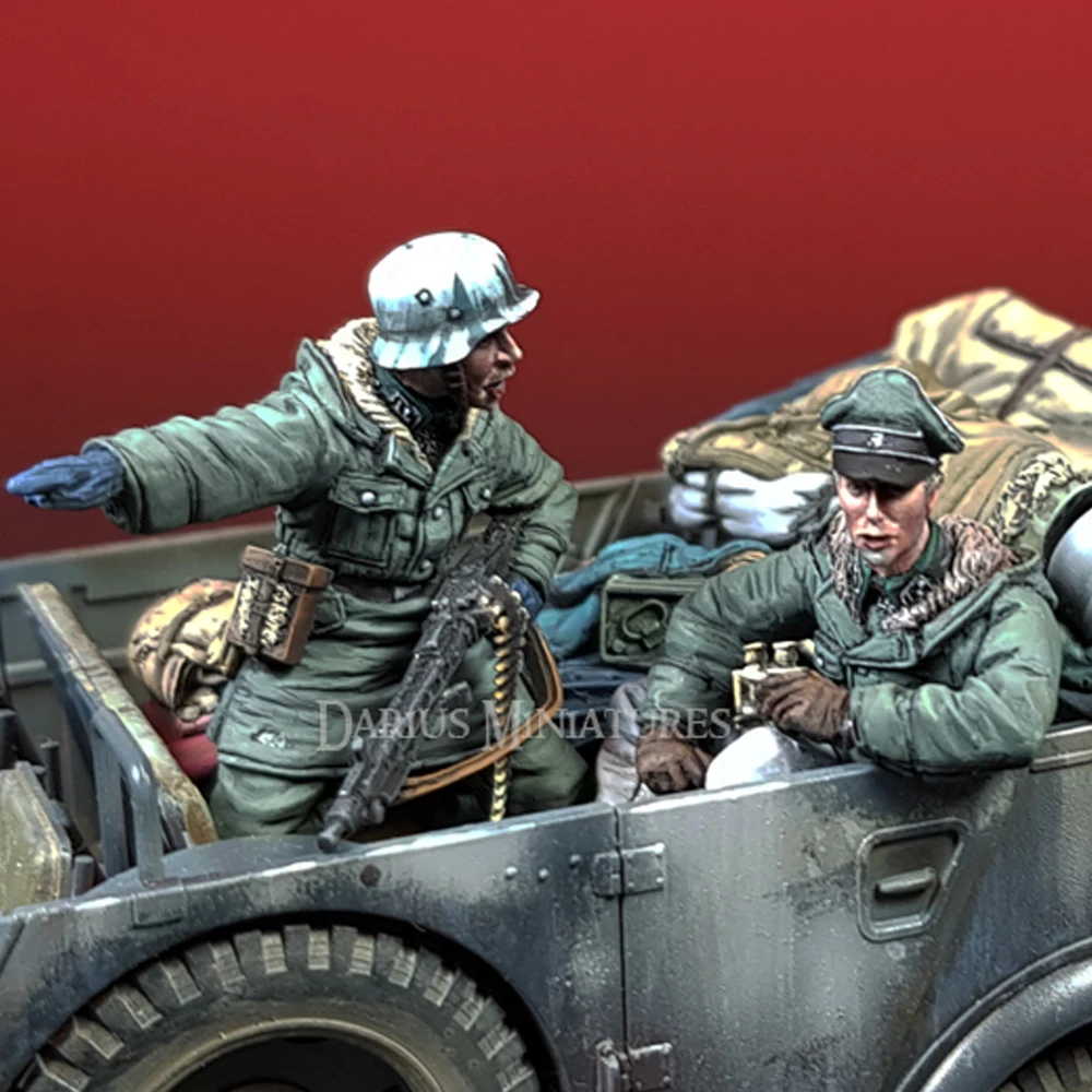 شخصية جندي راتنج-الحرب العالمية الثانية ، نموذج جندي ، موضوع عسكري ، طقم مفكك وغير مطلي