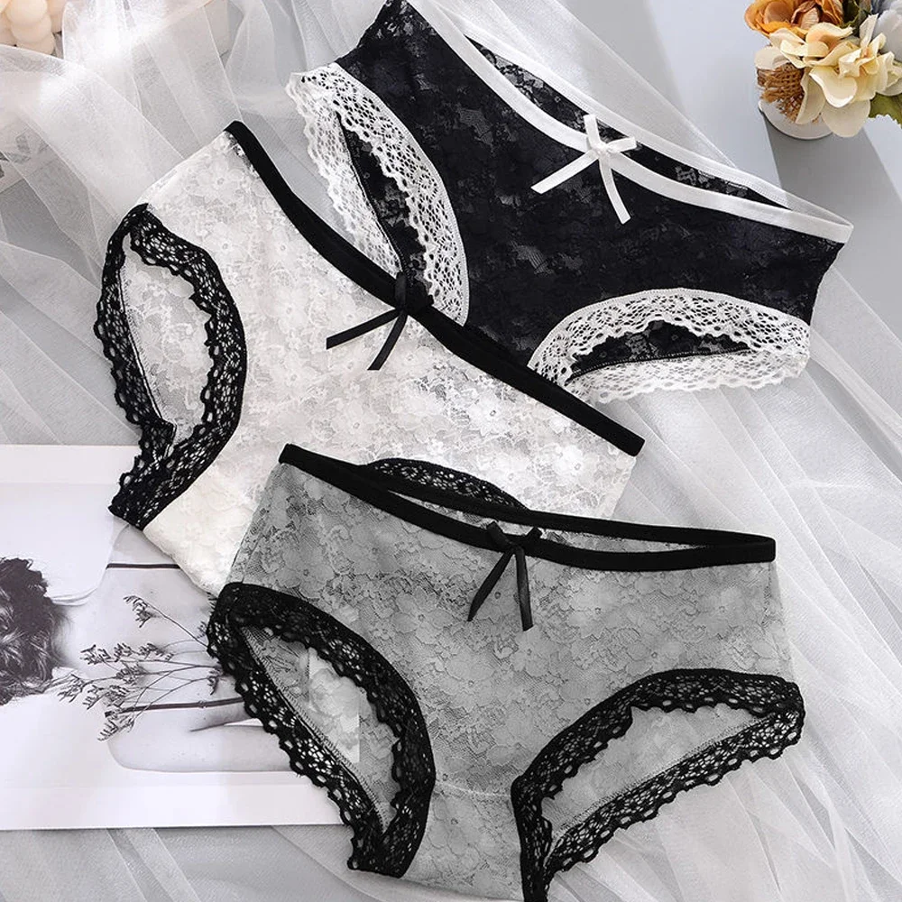 

Girl's Sexy Floral Lace Panties Women Lingerie 11 Colors S M L XL Women's Panties Lace Comfortable Cotton Shorts Thongs Women