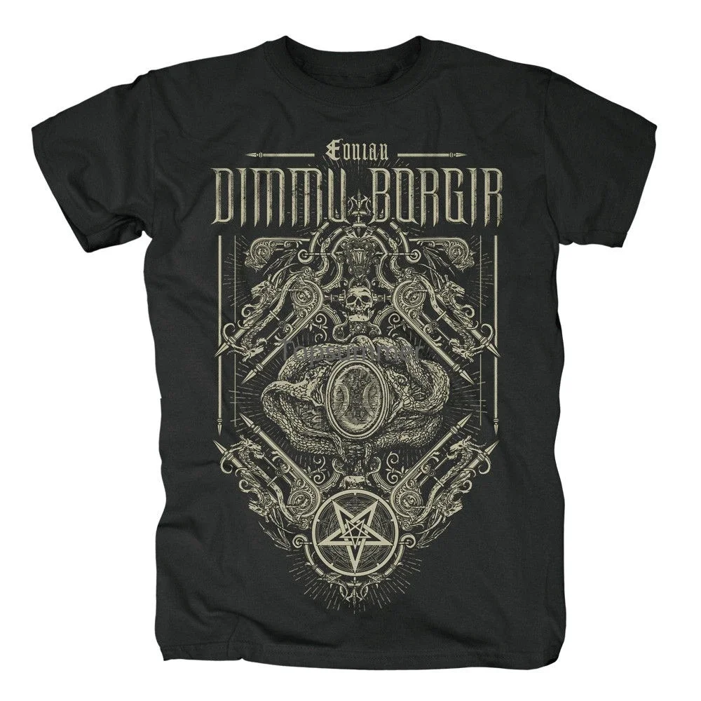 Dimmu Borgir Eonian 뱀 장식 티셔츠, 남녀공용 더 많은 크기와 색상, 재미있는 O넥 티셔츠, 코튼