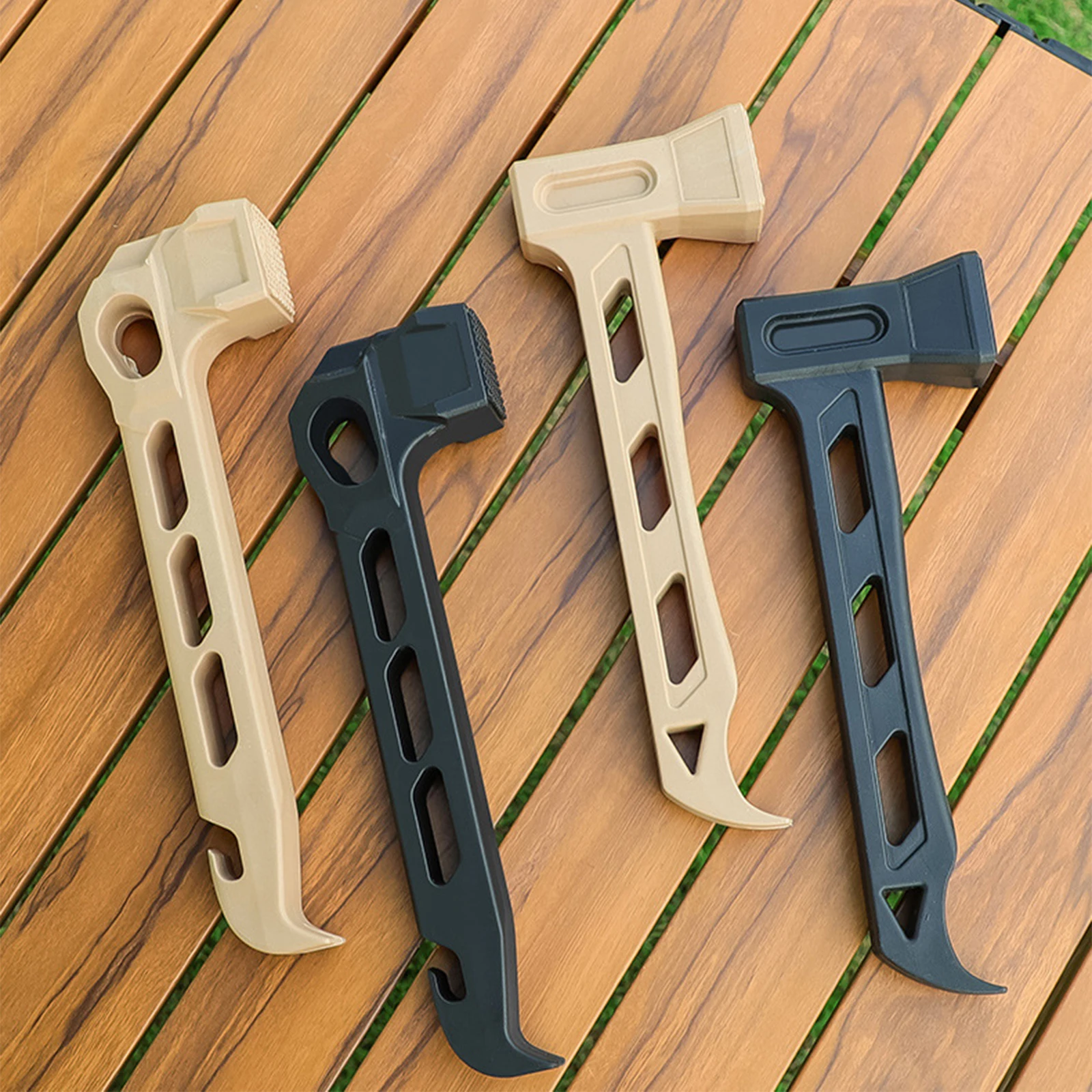 PE Puller Claw with Stake Puller Hole Ultralight Portable Hammer Anti-slip for Camping Pegs Canopies Tarp Shelter Outdoors
