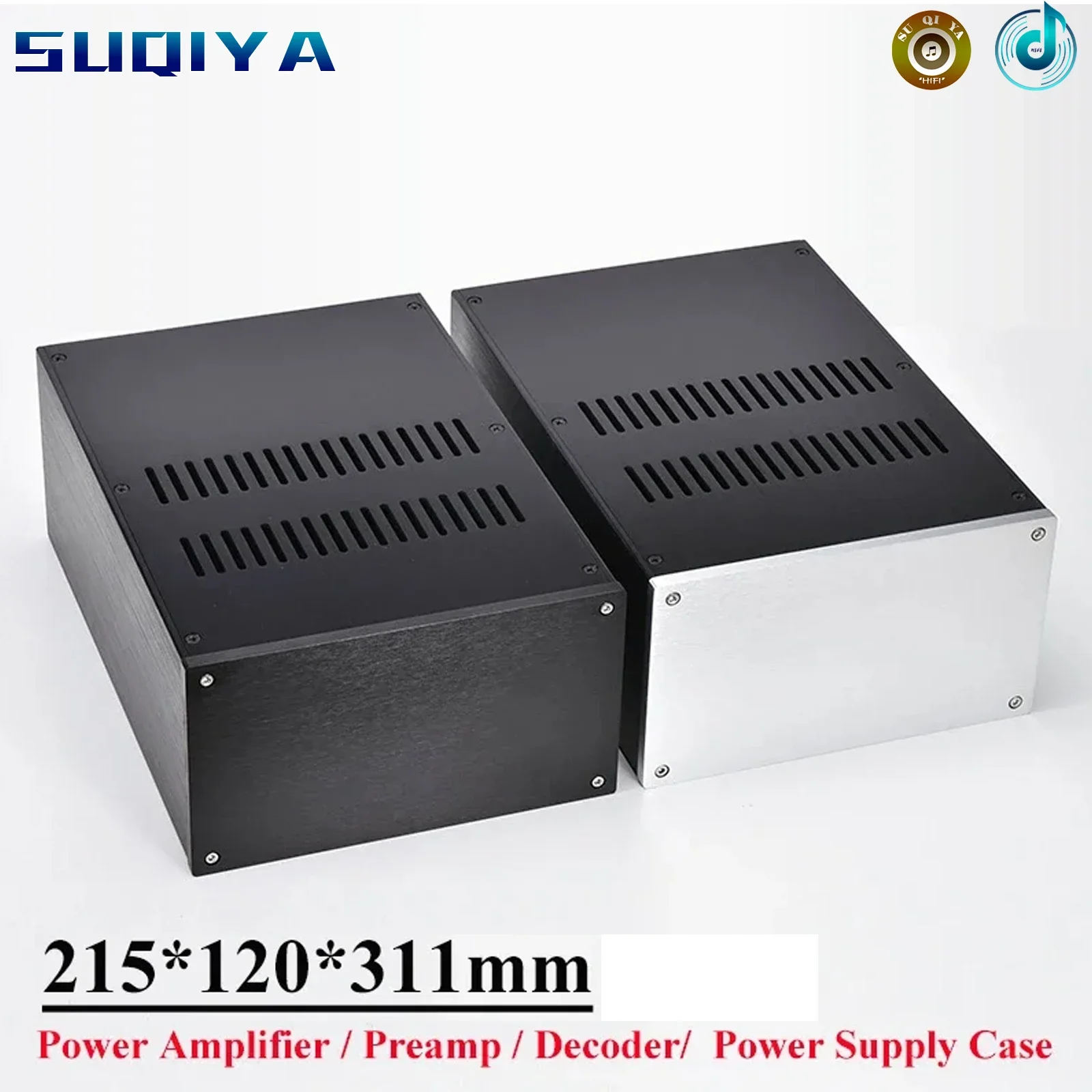 

215*120*311mm All Aluminum Power Amplifier Chassis Preamplifier Case DAC Decoder Vacuum Tube Amplifier Enclosure Diy Audio