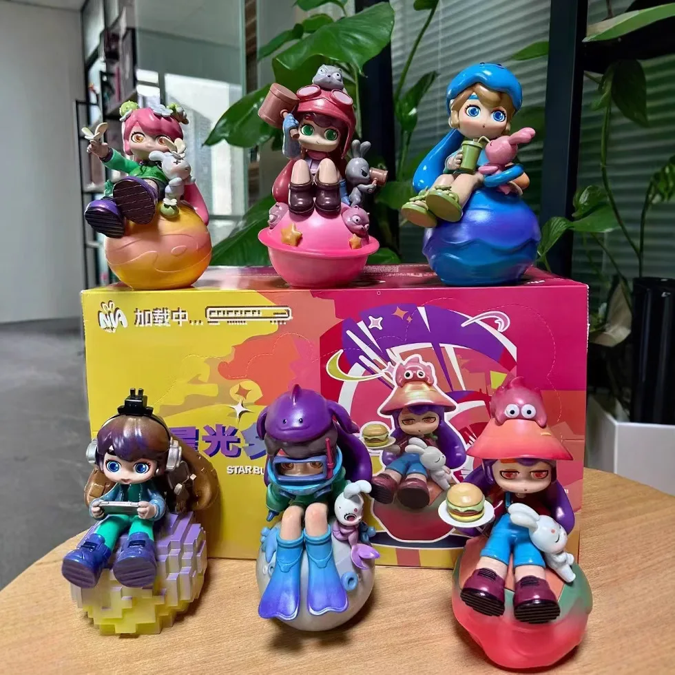 

Genuine Starlight Bunny Blind Box Office Figure Cartoon Ornaments Children's Birthday Valentine's Day New Year Gift Toys