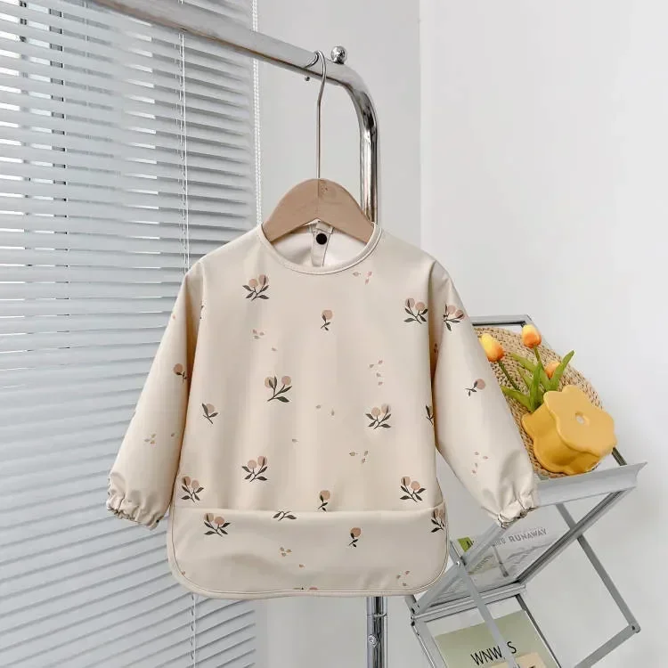Baby Waterproof Long Sleeve Bibs, 1-3Y