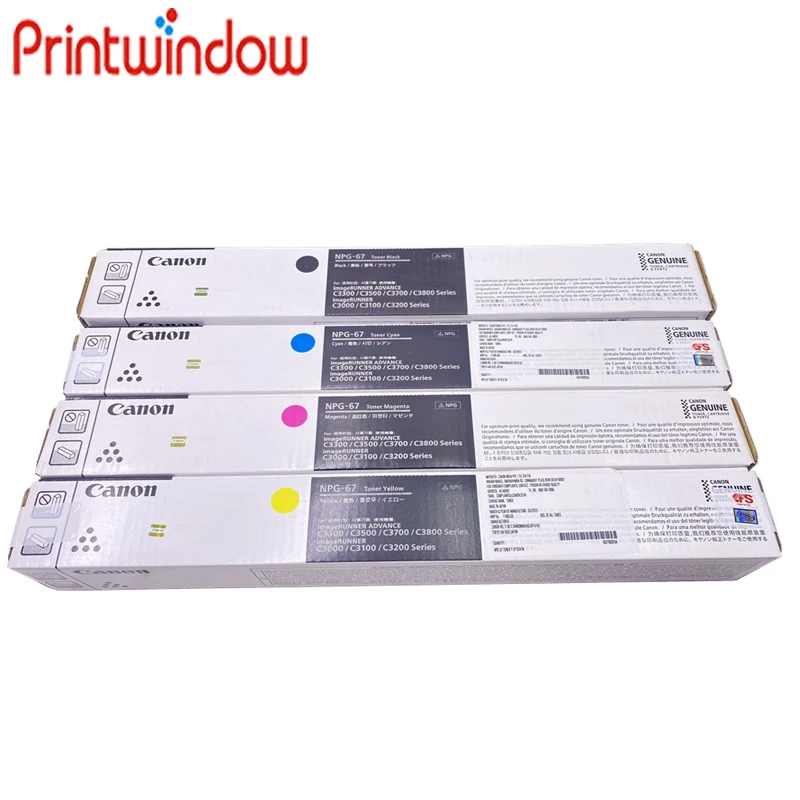 Original New NPG-67 Toner Cartridge For Canon image RUNNER ADVANCE C3000 C3100 C3200 C3300 C3500 C3700 Black 790g Color 463g