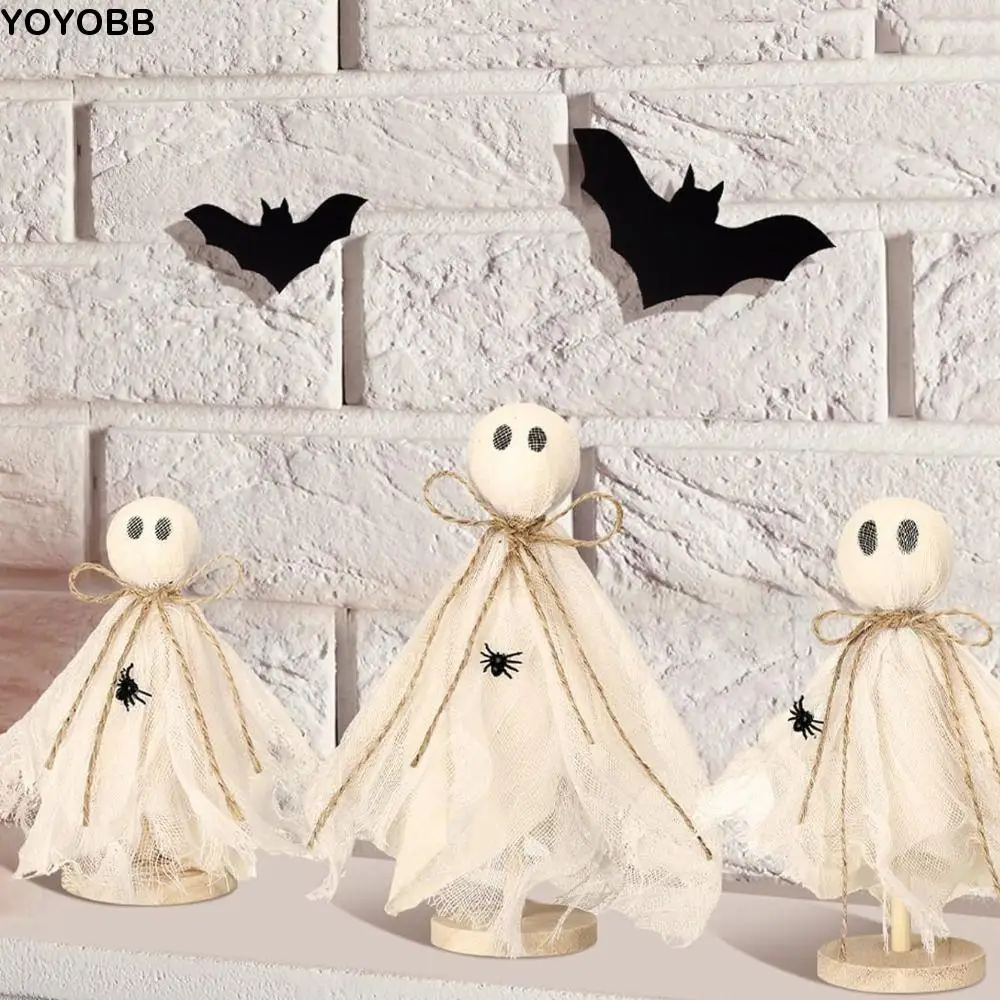 

Wooden Crafts Ghost Wooden Stand Spooky Design Handmade Decor Spooky Wooden Decor Hand Painted Halloween Home Ambience Ornaments