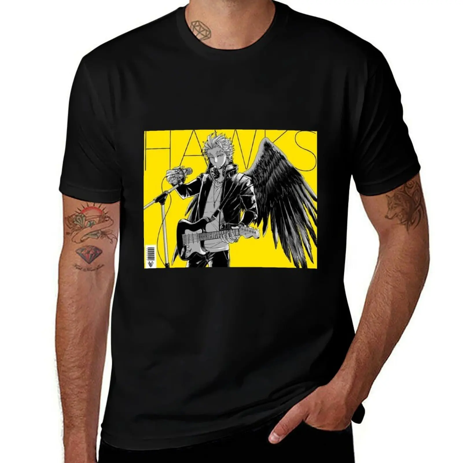 

Rockstar Hawks T-Shirt anime tshirt man t shirt graphic T-Shirt